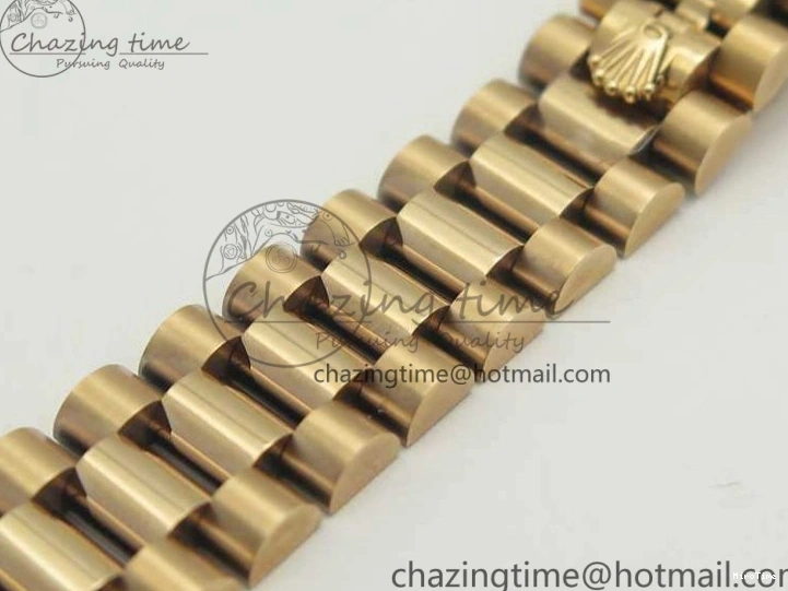 MiroTime 0210 Flexible DateJust 28mm RG BP Maker Best Edition Ice Blue Diam Dial Fluted Bezel On RG Bracelet ETA 3444